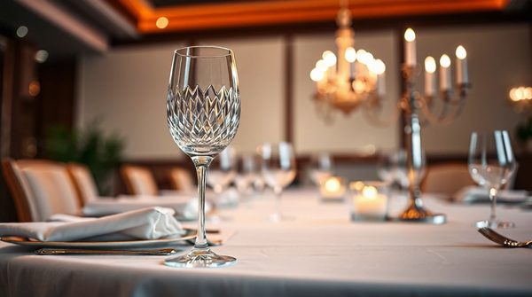 Types de verre de table : élégance pour chaque moment
